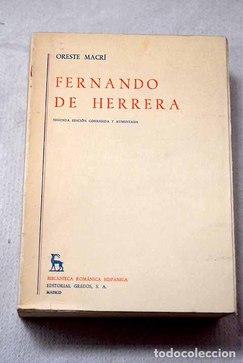 Libri di seconda mano: Fernando de Herrera: Macr&iacute;, Oreste.- Macr&iacute;, Oreste