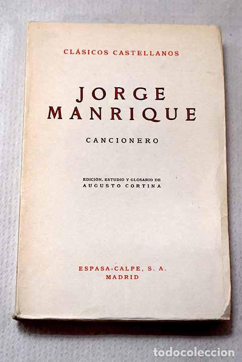 Libri di seconda mano: Cancionero: Manrique, Jorge.- Manrique, Jorge