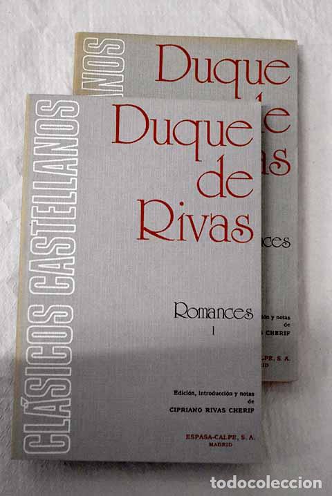 Libros: Romances: Duque de Rivas.- Duque de Rivas