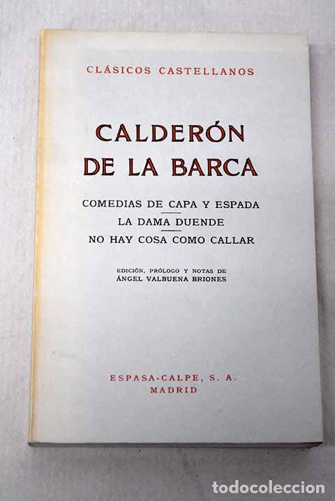 Livros em segunda m&atilde;o: Comedias de capa y espada.- Calder&oacute;n de la Barca, Pedro