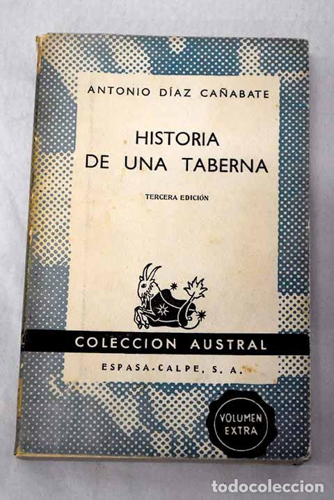 Libros: Historia de una taberna.- D&iacute;az Ca&ntilde;abate, Antonio