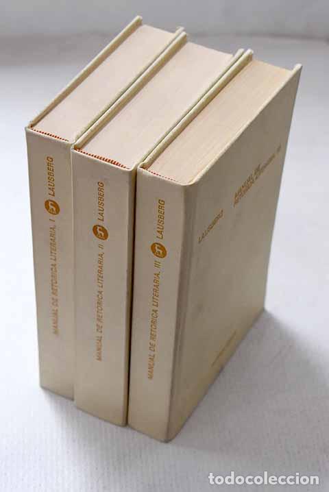 Libros: Manual de ret&oacute;rica literaria: fundamentos de una ciencia de la literatura.- Lausberg, Heinrich