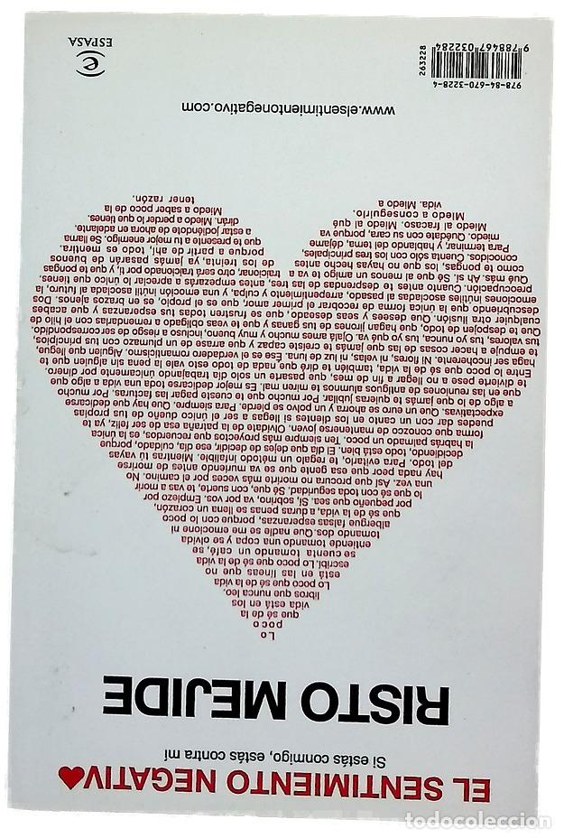 Libros: El sentimiento negativo si est&aacute;s conmigo, est&aacute;s contra m&iacute;