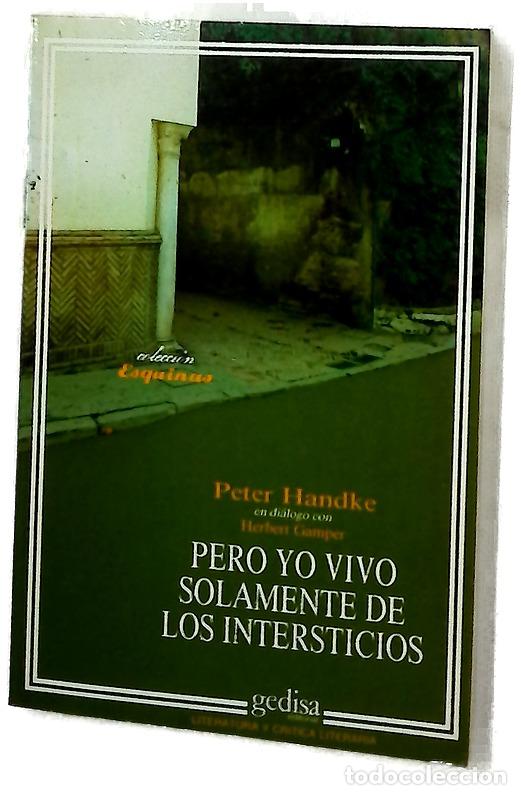 Libros: Pero yo vivo solamente de los intersticios