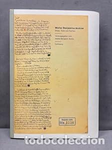 Libros: Walter Benjamins Archive: Bilder, Texte und Zeichen - Ursula Marx