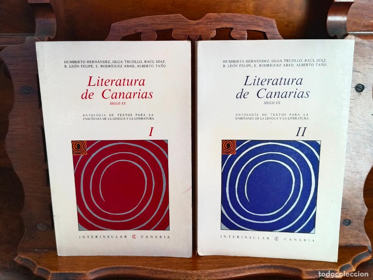 Livres: LITERATURA DE CANARIAS SIGLO XX, HUMBERTO HERNANDEZ Y OTROS. 2 TOMOS. CANARIAS 1987
