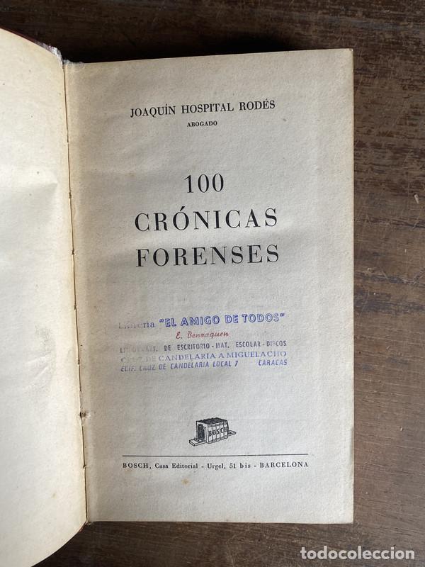 B&uuml;cher: 100 Cronicas Forenses - Hospital Rodes Joaquin