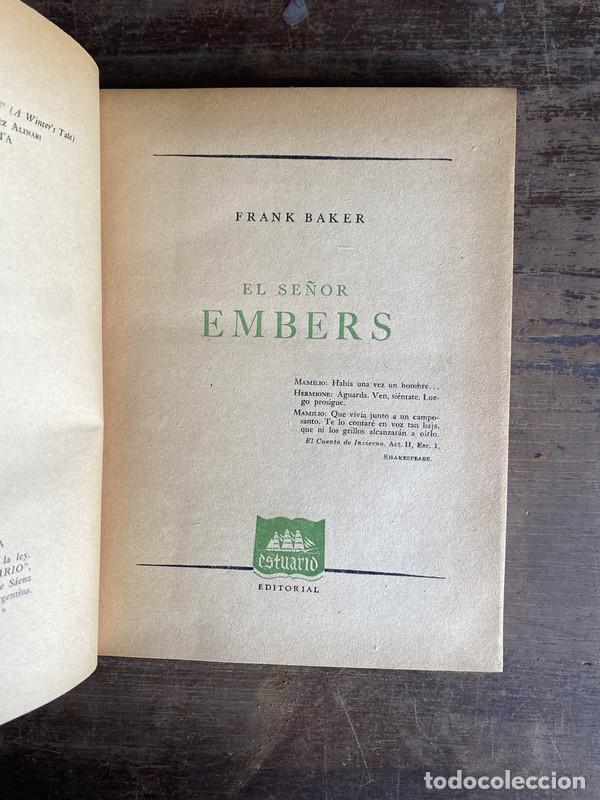 B&uuml;cher: El se�or Embers - Baker Frank