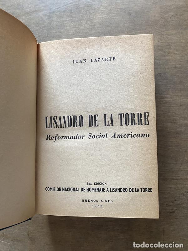 Libri di seconda mano: Lisandro de la Torre - Lazarte Juan