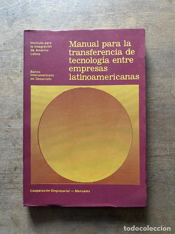 books: Manual para la transferencia de tecnologia entre empresas latinoamericanas - Banco Interamericano de