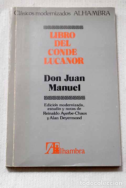 Libros: Libro del Conde: Don Juan Manuel.- Don Juan Manuel