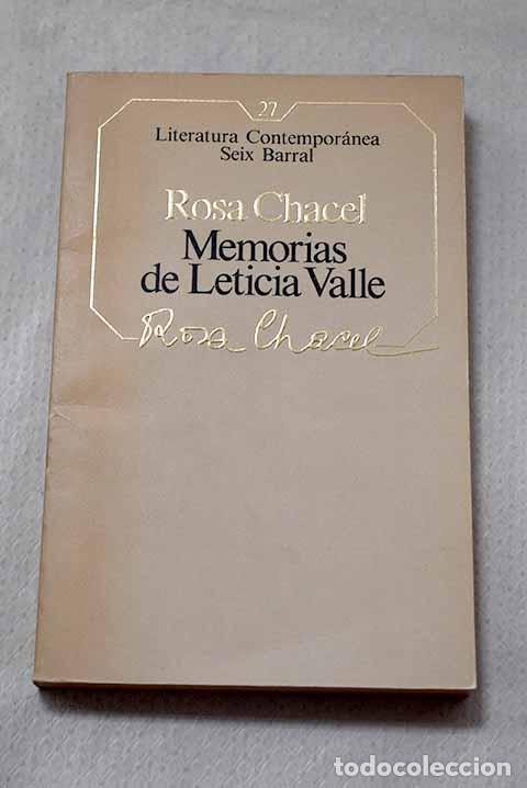 Livros em segunda m&atilde;o: Memorias de Leticia Valle.- Chacel, Rosa