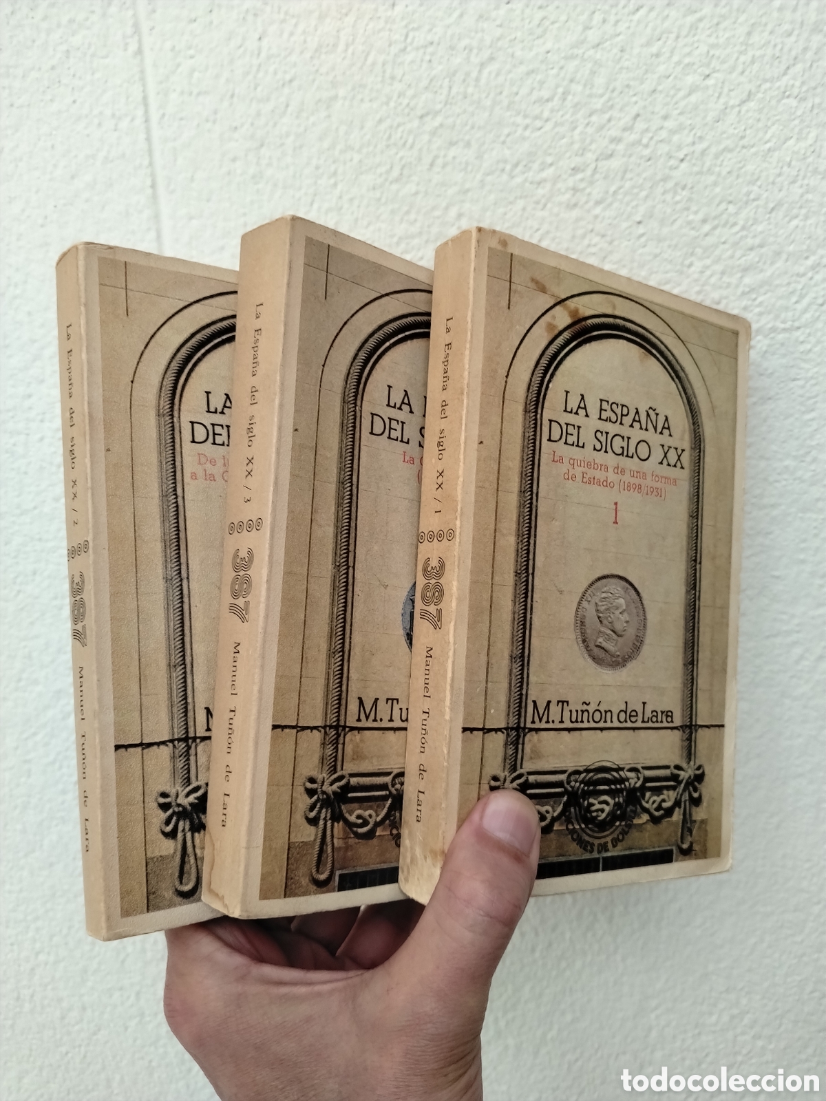 Libros: La Espa&ntilde;a del siglo XX. (3 vol&uacute;menes. Obra completa) - Manuel Tu&ntilde;&oacute;n de Lara