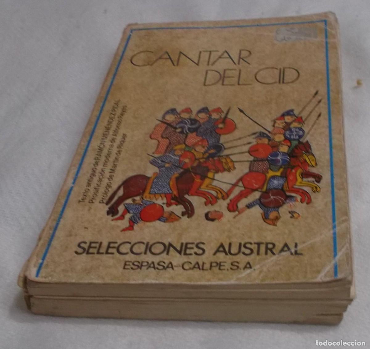 Libros: cantar del cid selecciones austral a&ntilde;o 1980 - Foto 2