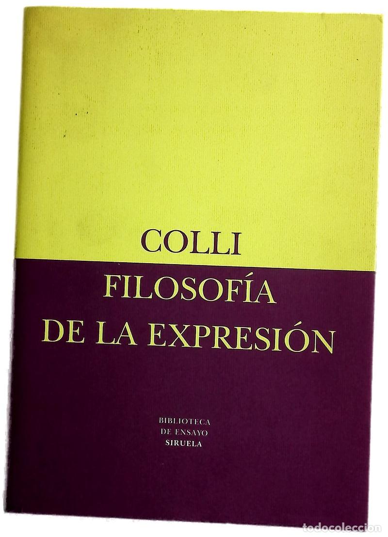Libros: Filosof&iacute;a de la expresi&oacute;n