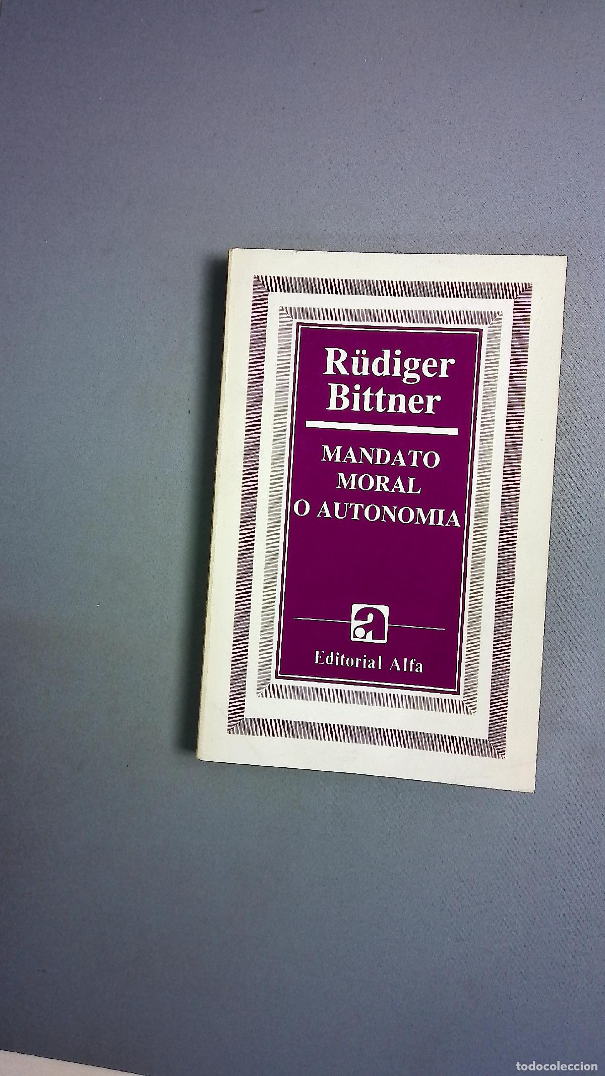 Libros: Mandato moral o autonom&iacute;a
