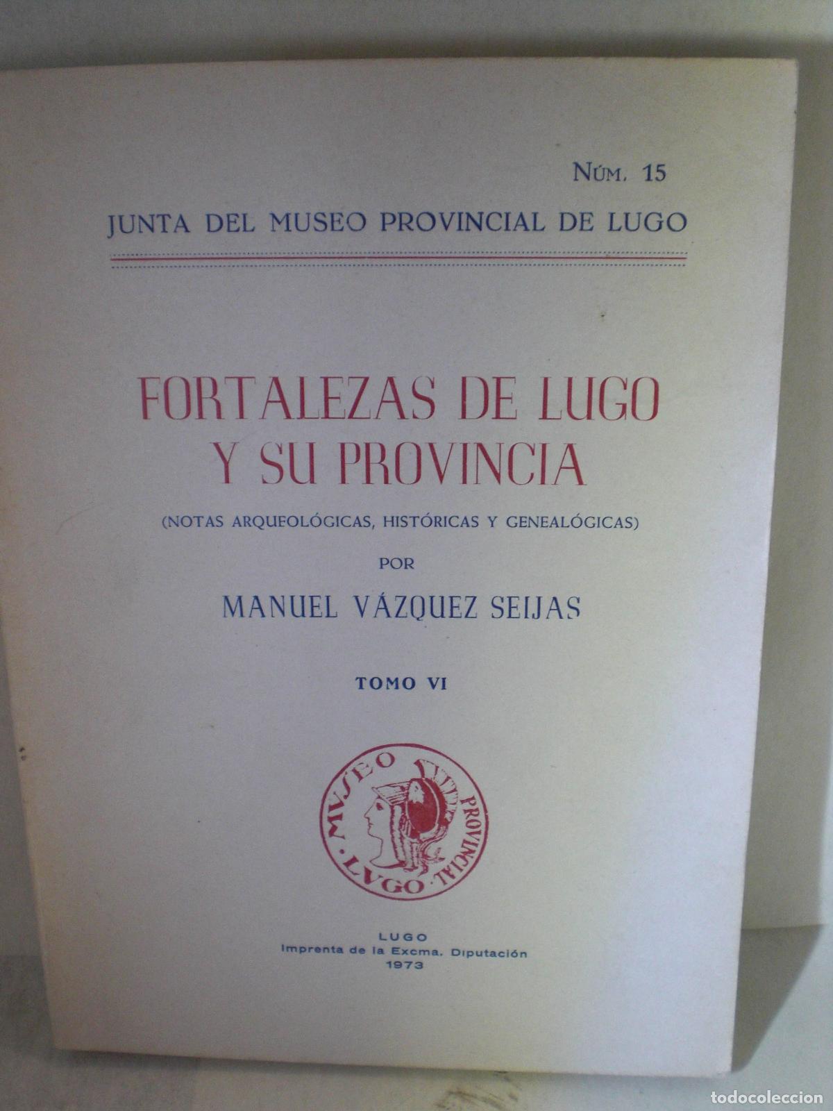 Libros: FORTALEZAS DE LUGO Y SU PROVINCIA TOMO VI - MANUEL VAZQUEZ SEIJAS