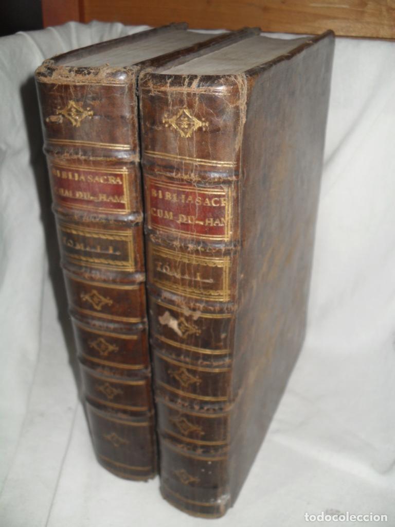 Libros: BIBLIA SACRA VULGATE EDITIONIS SIXTI V & CLEMETIS VIII DOS VOLUMENES - BAPTISTA DU HAMEL