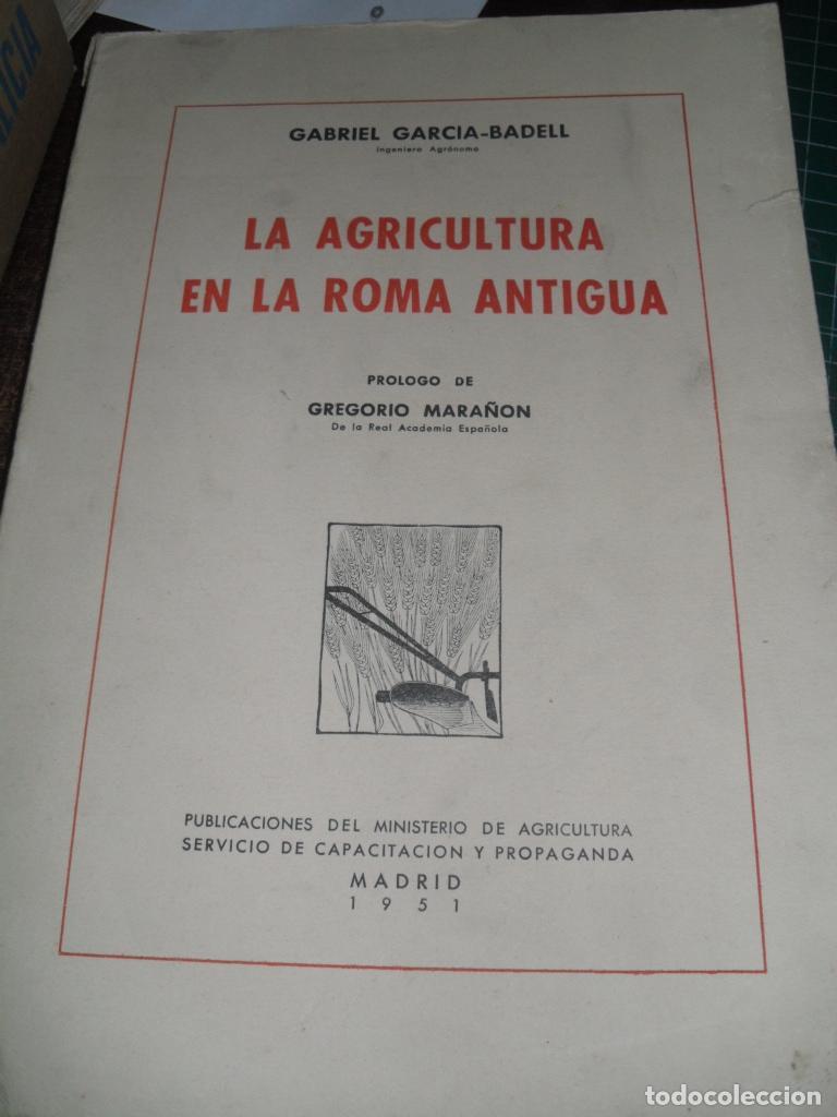 Livros em segunda m&atilde;o: LA AGRICULTURA EN LA ROMA ANTIGUA - GABRIEL GARCIA BADELL