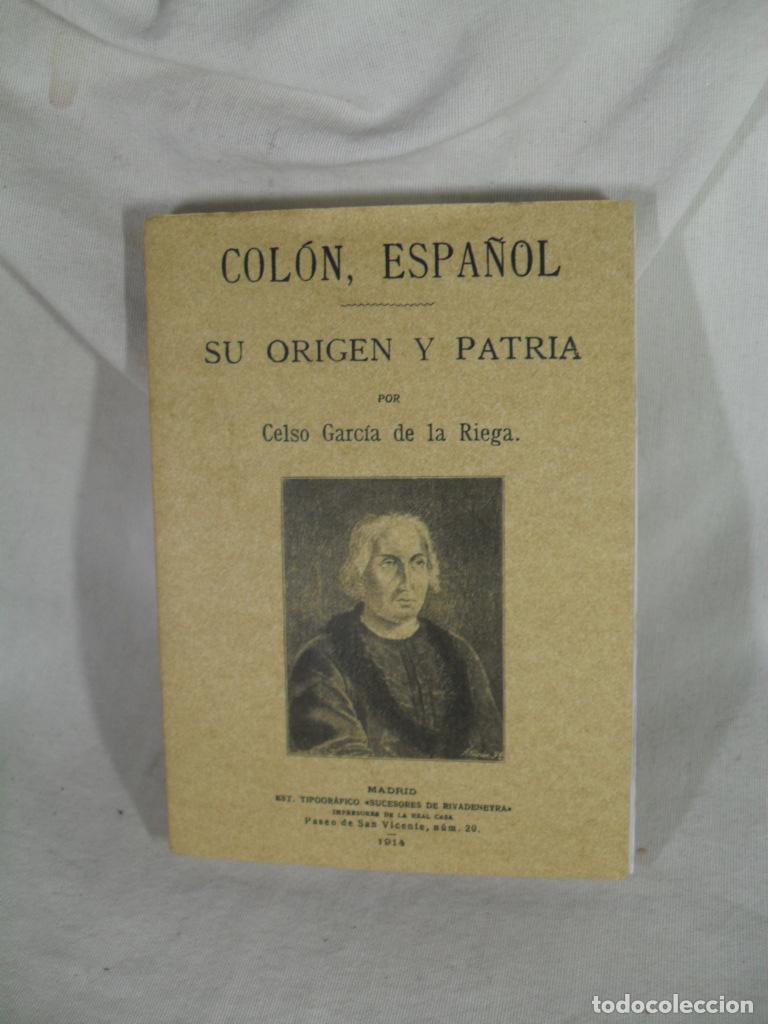 B&uuml;cher: COLON ESPA&Ntilde;OL SU ORIGEN SU PATRIA - CELSO GARCIA DE LA RIEGA