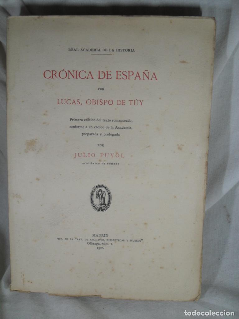 Livros em segunda m&atilde;o: CRONICA DE ESPA&Ntilde;A POR LUCAS OBISPO DE TUY - JULIO PUYOL Dir