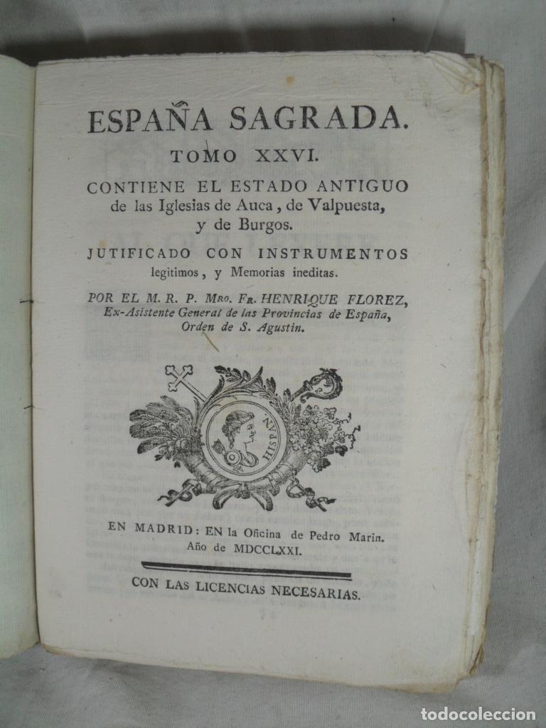 Livres: ESPA&Ntilde;A SAGRADA TOMO XXVI IGLESIA DE AUCA DE VALPUESTA Y DE BURGOS - HENRIQUE FLOREZ
