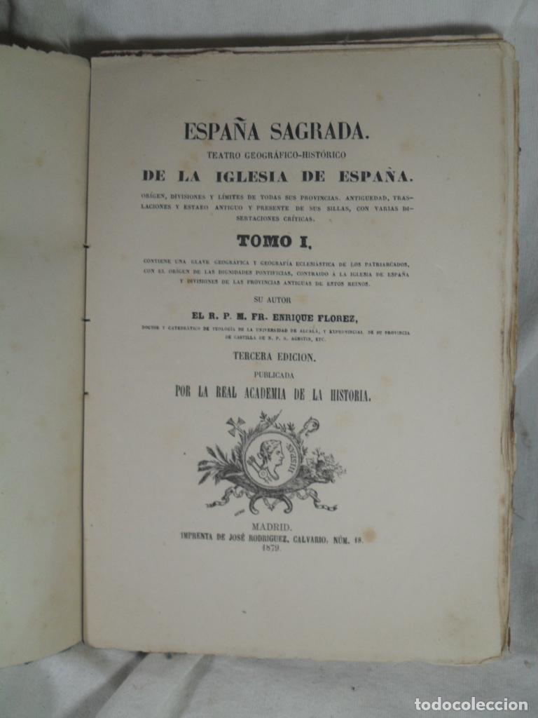 Livres: ESPA&Ntilde;A SAGRADA DE LA IGLESIA DE ESPA&Ntilde;A TOMO I - HENRIQUE FLOREZ