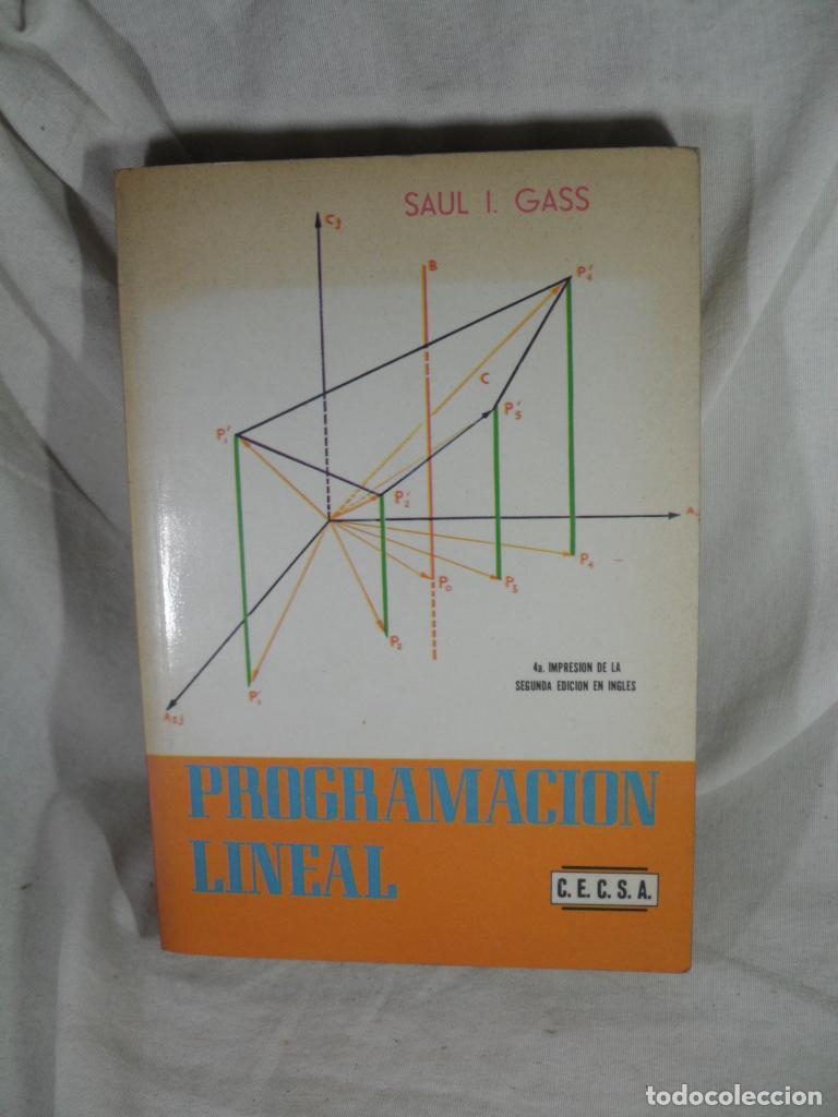 Livres: PROGRAMACION LINEAL - SAUL I GASS