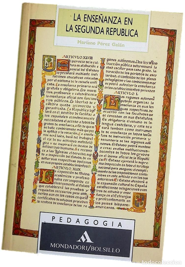 books: La ense&ntilde;anza en la segunda rep&uacute;blica