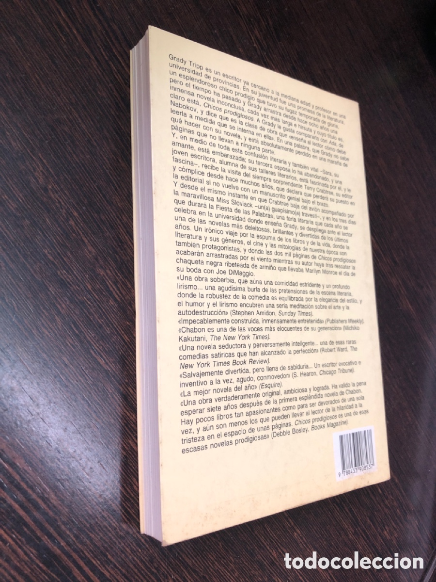 Libros: CHICOS PRODIGIOSOS MICHAEL CHABON ANAGRAMA PANORAMA DE NARRATIVAS - Foto 2