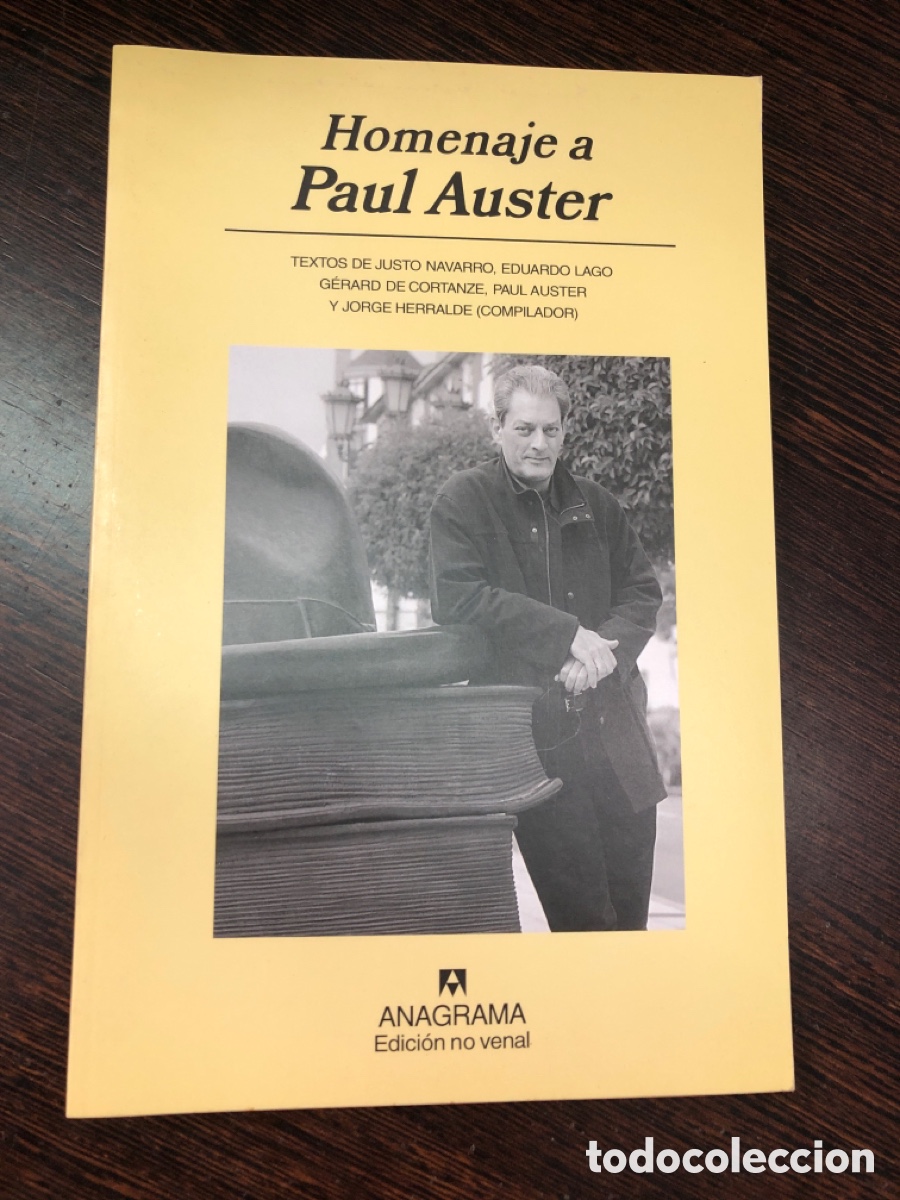 Libros: HOMENAJE A PAUL AUSTER ANAGRAMA PANORAMA DE NARRATIVAS