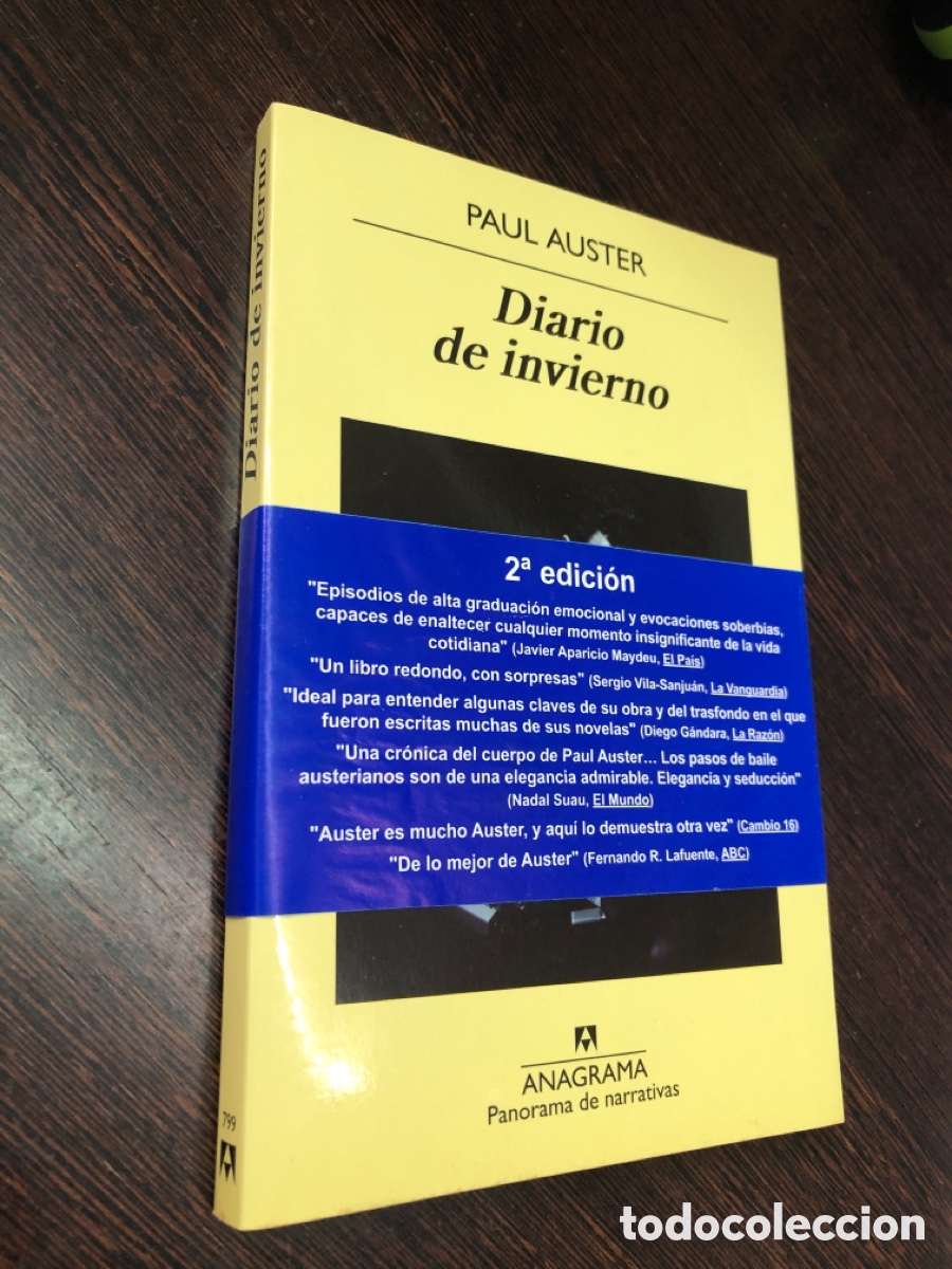 Libros: DIARIO DE INVIERNO PAUL AUSTER ANAGRAMA PANORAMA DE NARRATIVAS