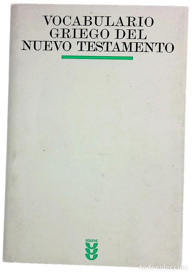 Libros: Vocabulario griego del Nuevo Testamento
