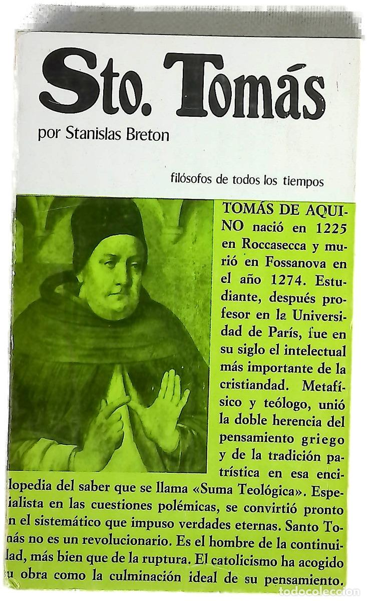 Libros: Sto. Tom&aacute;s - Breton, Stanislas