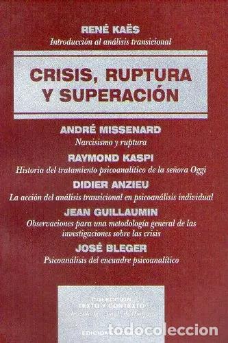 Libros: Crisis Ruptura Y Superacion, De Kaes Anzieu Bleger Y S. Edit - Kaes Anzieu Bleger Y Otros
