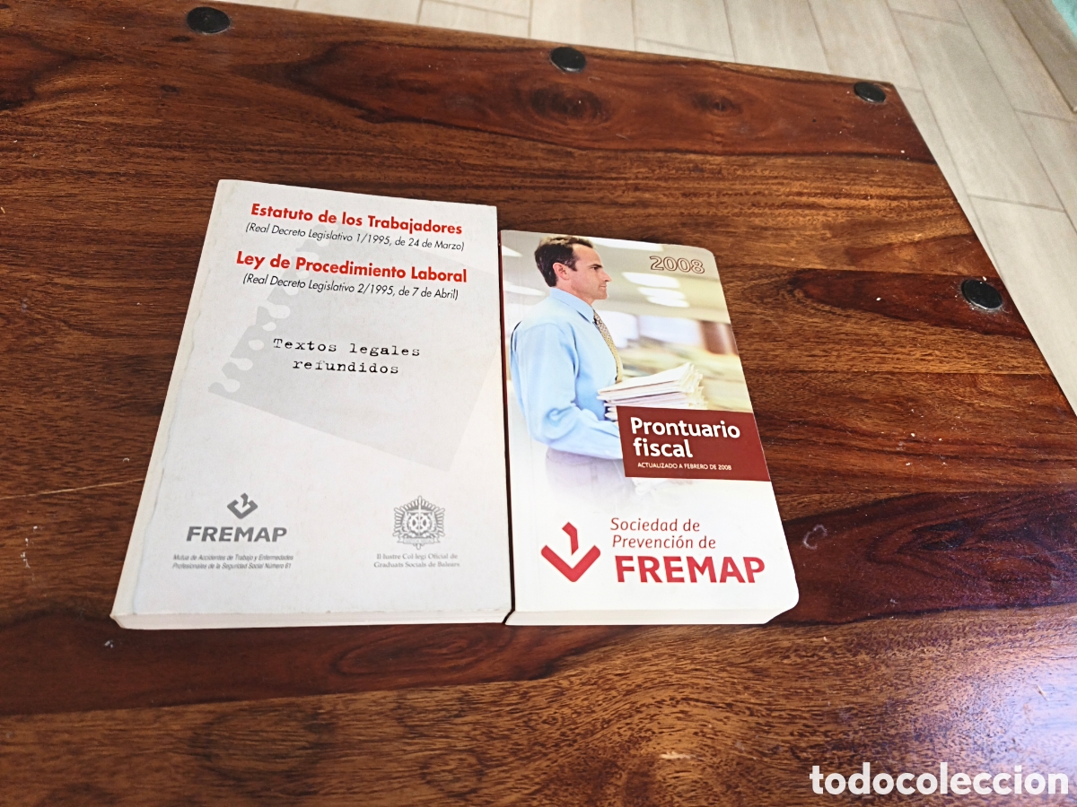 Libros: Dos libros de Fremap estatuto de los trabajadores y prontuario
