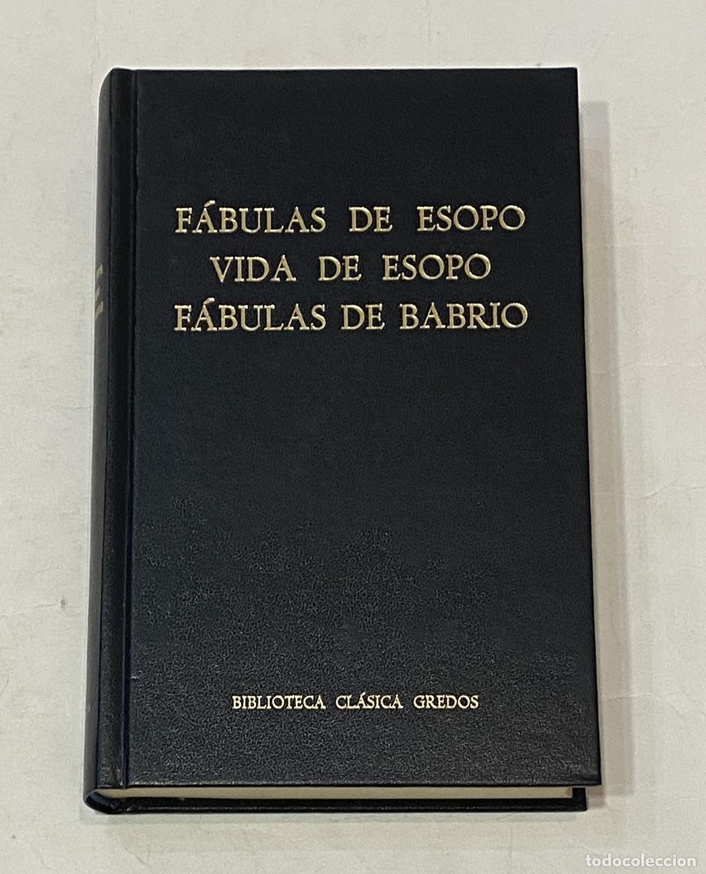 B&uuml;cher: AN&Oacute;NIMO. - F&aacute;bulas de Esopo. Vida de Esopo. F&aacute;bulas de Babrio.