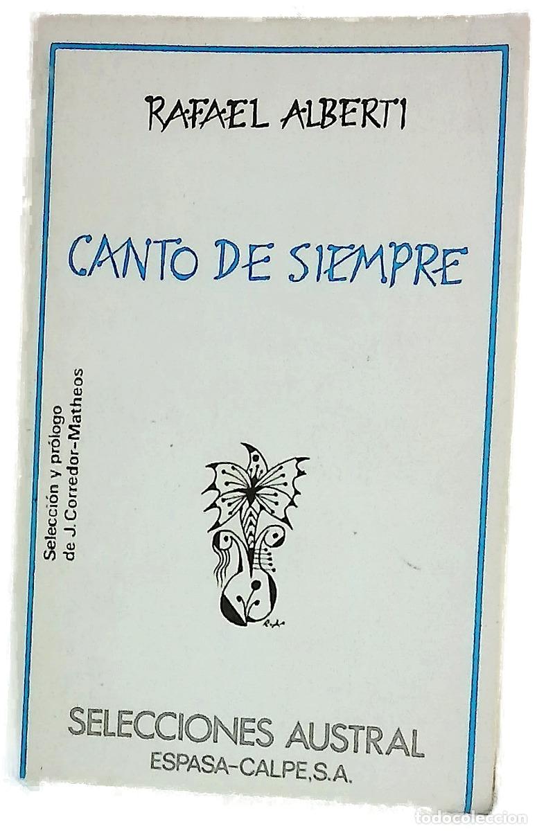 Libros: Canto de siempre (antologia)