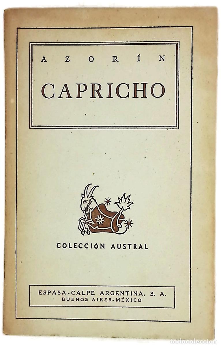 Libros: Capricho - Azor&iacute;n - Espasa Calpe Argentina