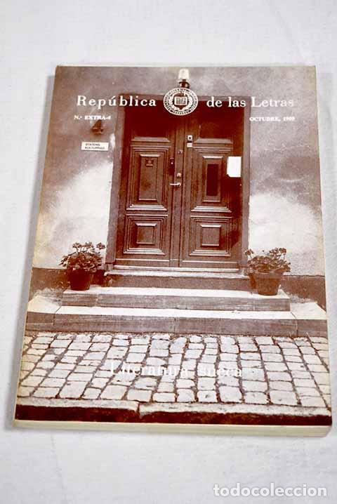 Libros: Republica de las Letras. N&ordm; Extra 4