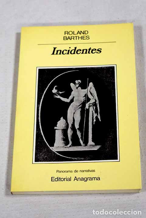 Libros: Incidentes: Barthes, Roland.- Barthes, Roland