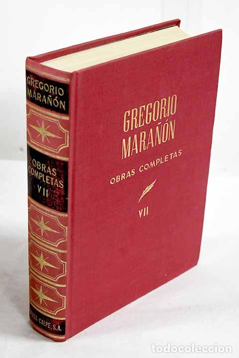 Libri di seconda mano: Obras completas, tomo VII.- Mara&ntilde;&oacute;n, Gregorio