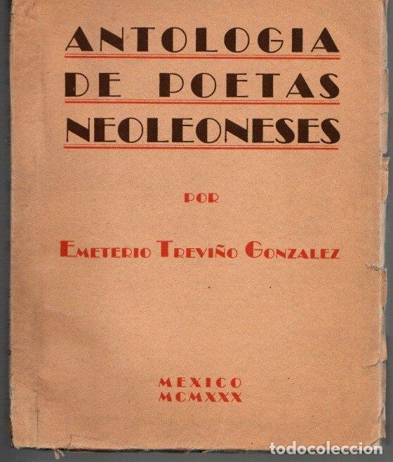 Libros: Antolog&iacute;a de poetas neoleoneses - Trevi&ntilde;o Gonz&aacute;lez, Emeterio