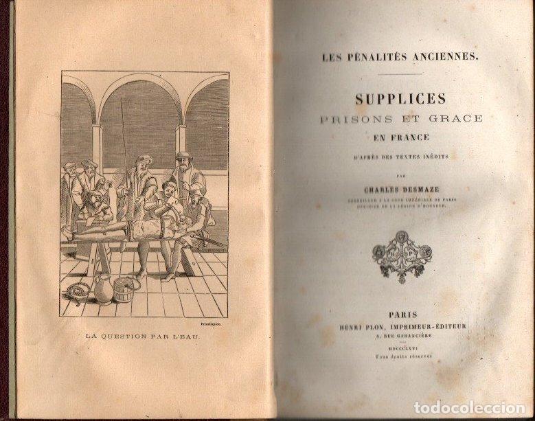 Libros: Supplices prisons et grace en France - Desmaze, Charles