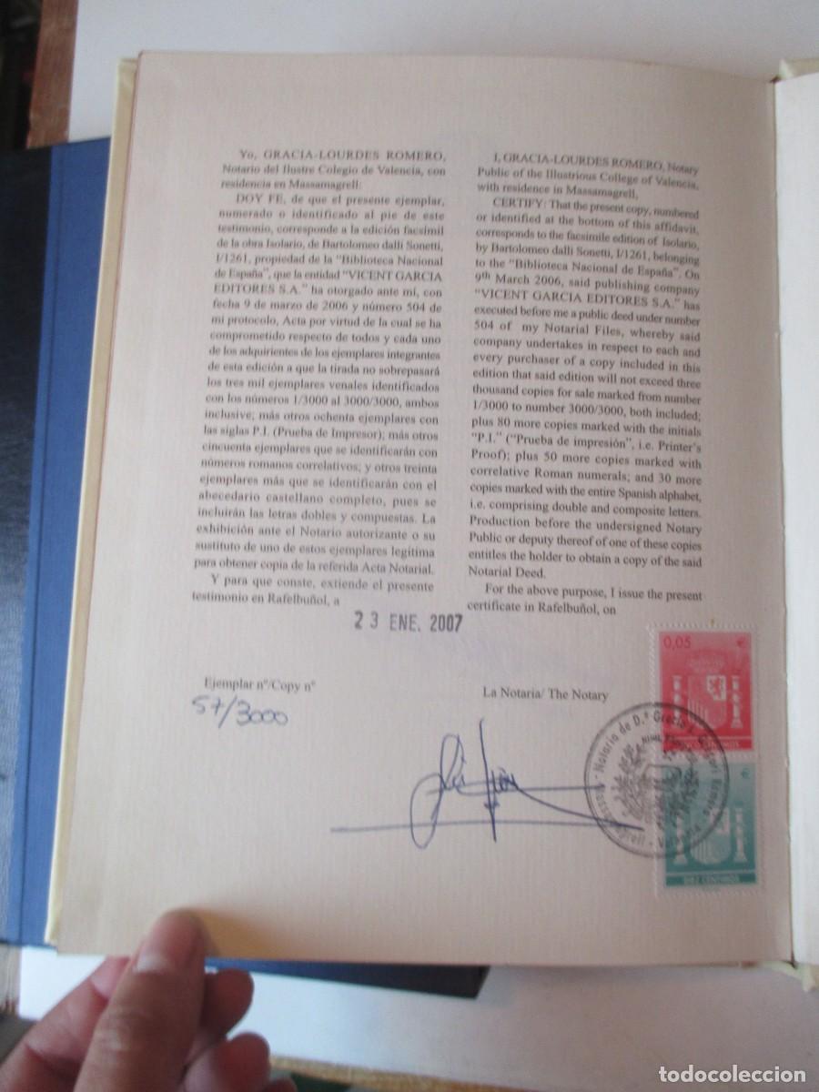 Libros: BARTOLOMEO DALLI SONETTI Isolario (facsimil) W41483 - Foto 8