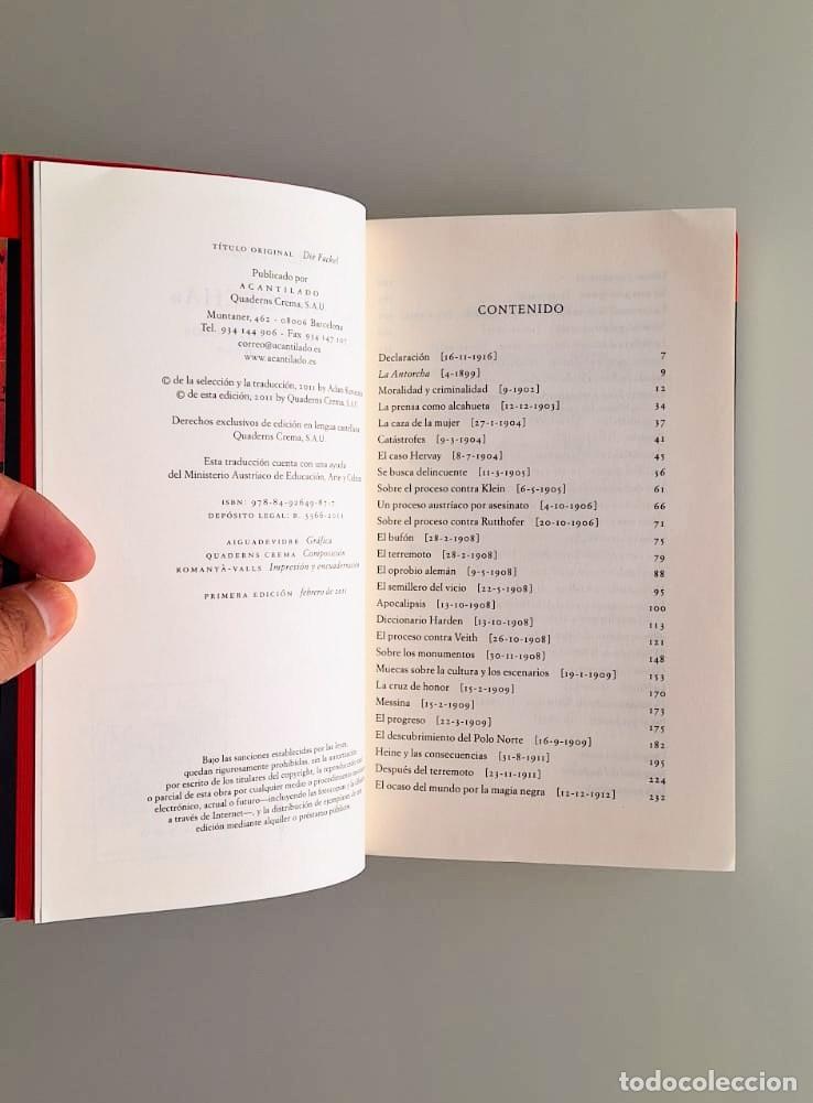 Libros: La antorcha, Karl Kraus, Acantilado - Foto 4