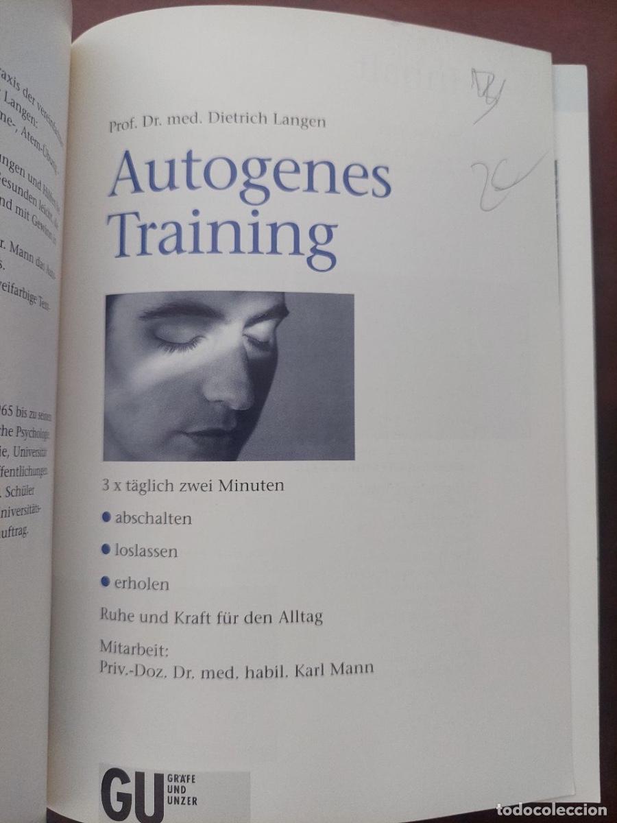 Libros: Autogenes Training. Dietrich Langen - Foto 2