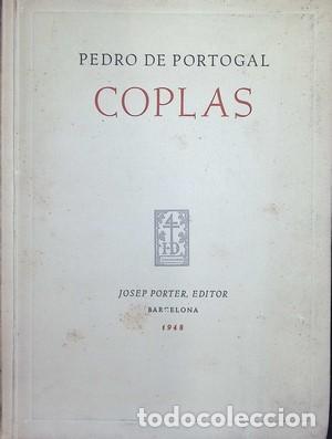 Libros: Coplas-PEDRO DE PORTOGAL - DE PORTOGAL, PEDRO