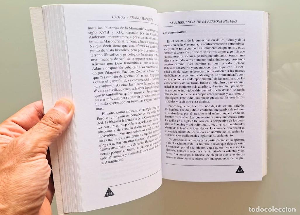 Libros: Jud&iacute;os y Francmasones, Daniel Beresniak, Kompas - Foto 5