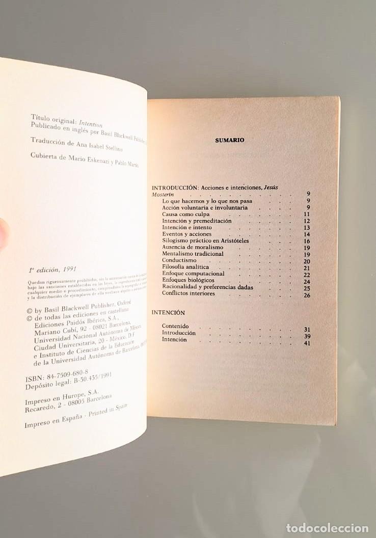 Libros: Intenci&oacute;n, Anscombe, Paidos. Wittgenstein - Foto 4